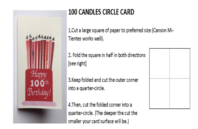 100 Candles Circle Card